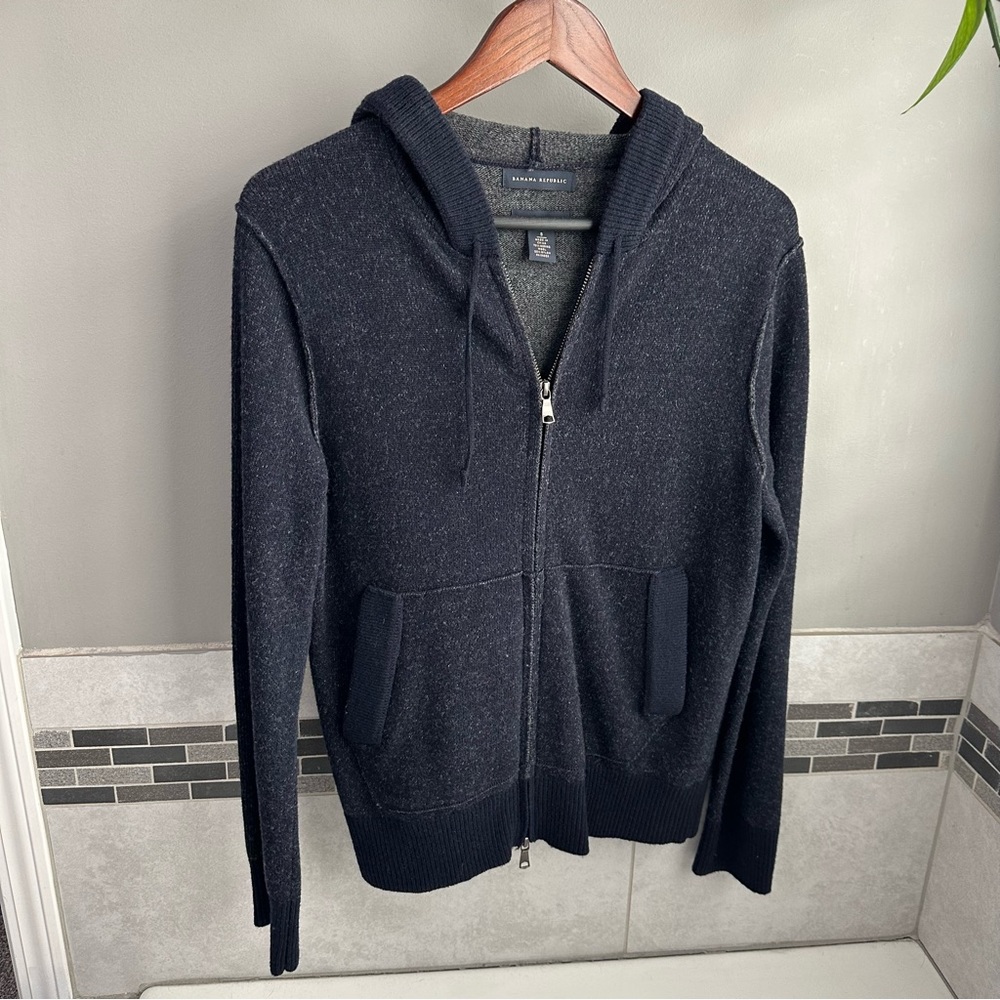 Banana Republic zip up sweater knit jacket